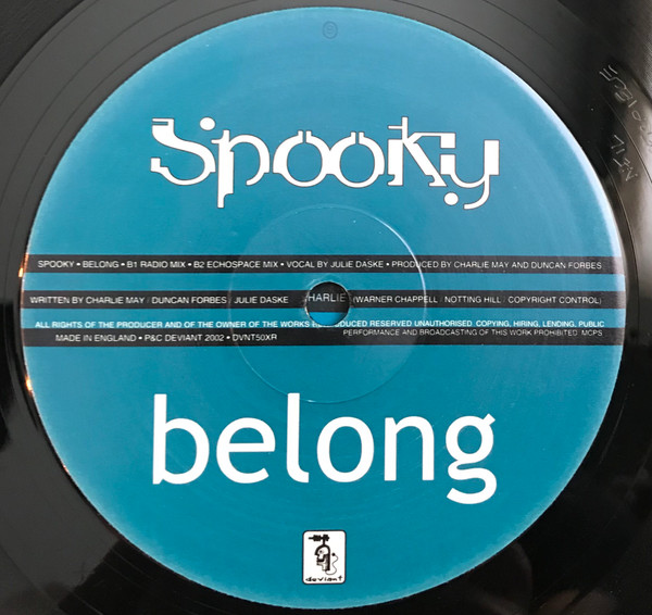 Belong by Spooky - 12", Single, UK. 2002. Electronic/Progressive House, House Mint (M) Mint (M) - vinyl For Sale in Nottingham. - 3