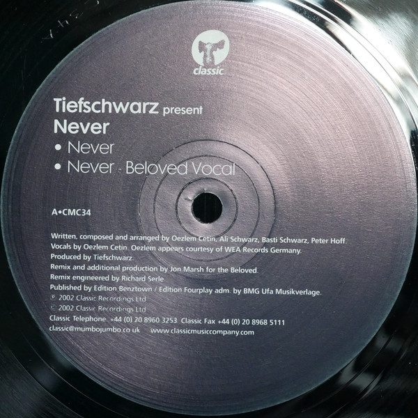 Never by Tiefschwarz - 12", UK. 2002. Electronic/House, Deep House Near Mint (NM or M-) Near Mint (NM or M-) - vinyl For Sale in Nottingham. - 3