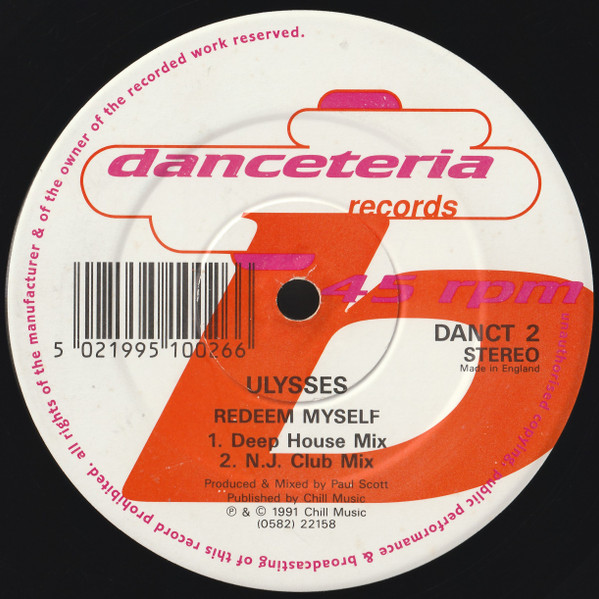 Redeem Myself by Ulysses (6) - 12", UK. 1991. Electronic/House Very Good Plus (VG+) Very Good Plus (VG+) - vinyl For Sale in Nottingham. - 2