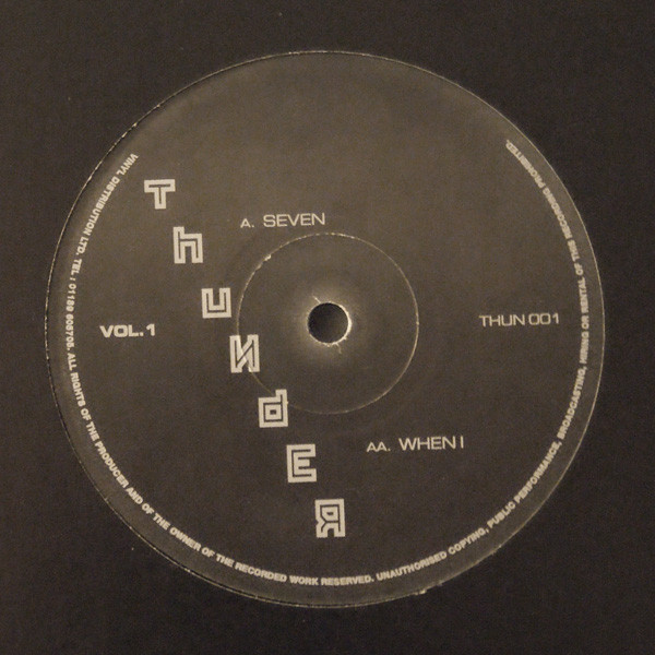 Thunder Vol. 1 by Unknown Artist - 12", UK. 1996. Electronic/Drum n Bass Very Good Plus (VG+) Generic vinyl Nottingham.
