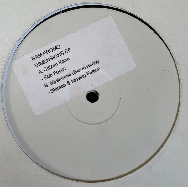 Dimensions EP by Various - 2x12", EP, Promo, UK. 2005. Electronic/Drum n Bass Very Good Plus (VG+) Generic vinyl Nottingham.