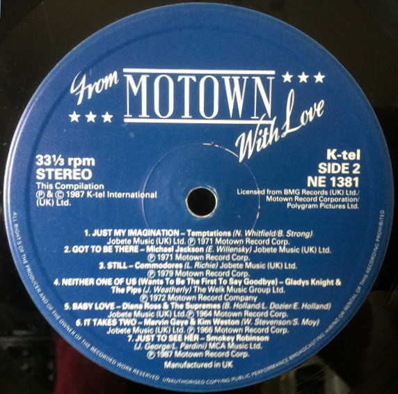 From Motown With Love by Various - 2xLP, Comp, UK. 1987. Funk / Soul, Pop/Soul, Ballad Near Mint (NM or M-) Very Good Plus (VG+) - vinyl For Sale in Nottingham. - 6