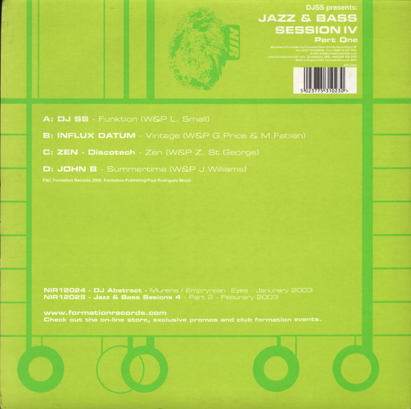 Jazz & Bass Session IV (Part One) by Various - 2x12", UK. 2002. Electronic/Drum n Bass Mint (M) Mint (M) - vinyl For Sale in Nottingham. - 2