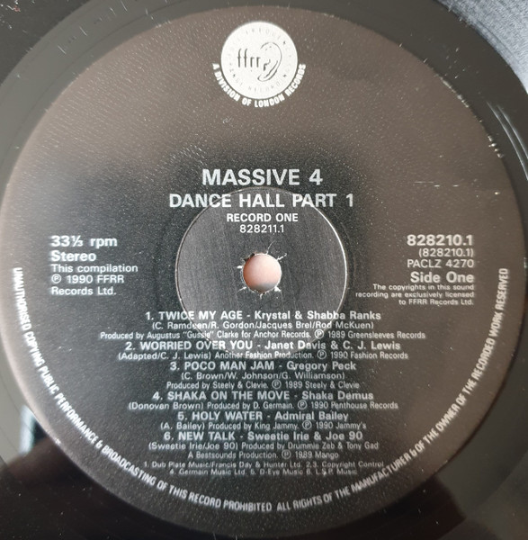 Massive 4 (Double Album Of Reggae Hits)