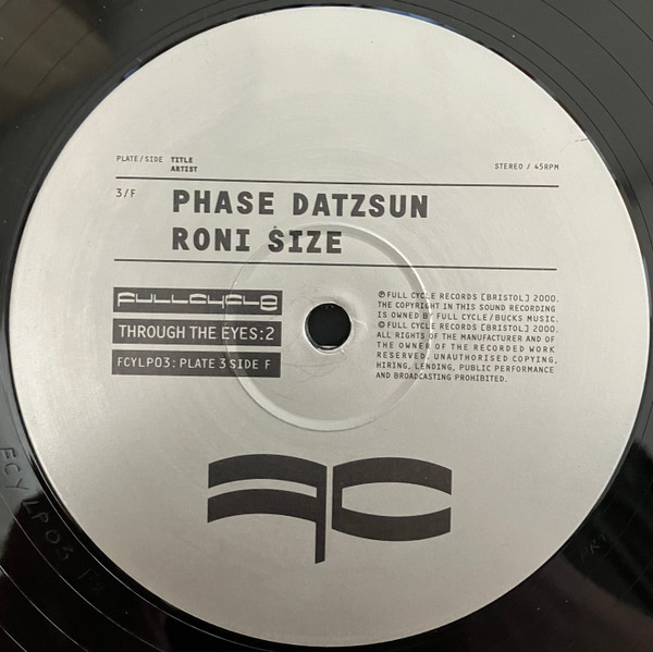 Through The Eyes:2 by Various - 3x12", Comp, UK. 2000. Electronic/Drum n Bass Good Plus (G+) Very Good (VG) - vinyl For Sale in Nottingham. - 14