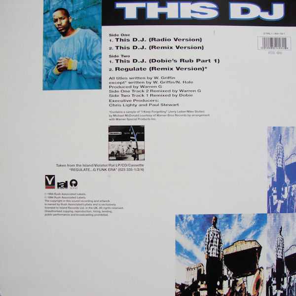 This DJ by Warren G - 12", UK. 1994. Hip Hop/Gangsta Very Good Plus (VG+) Very Good Plus (VG+) - vinyl For Sale in Nottingham. - 2