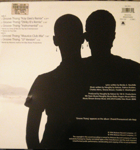 Groove Thang by Zhané - 12", UK. 1994. Electronic, Funk / Soul/House, Contemporary R&B Very Good Plus (VG+) Generic - vinyl For Sale in Nottingham. - 2