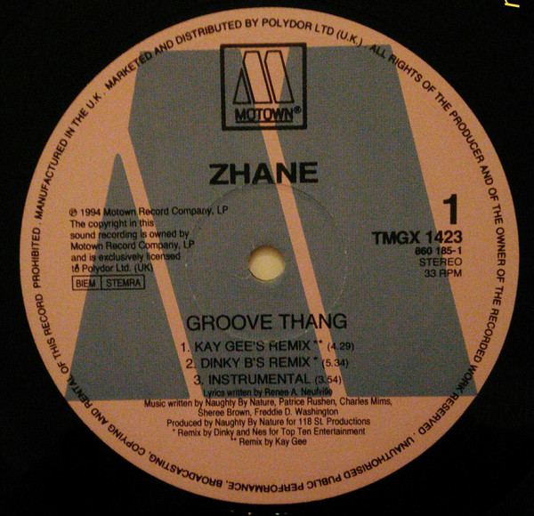 Groove Thang by Zhané - 12", UK. 1994. Electronic, Funk / Soul/House, Contemporary R&B Very Good Plus (VG+) Generic - vinyl For Sale in Nottingham. - 3