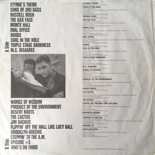 The Cactus Album by 3rd Bass - LP, Album, US. 1989. Hip Hop/Conscious, Boom Bap Near Mint (NM or M-) Very Good Plus (VG+) - vinyl For Sale in Nottingham. - 5