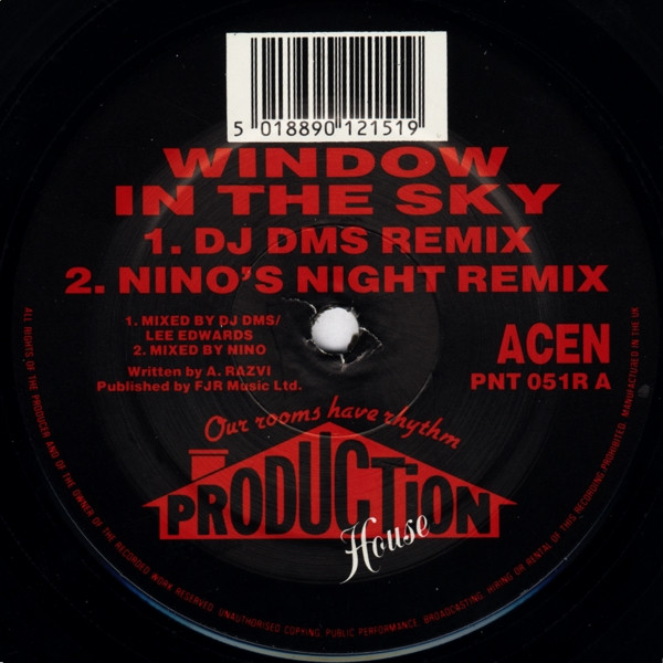 Window In The Sky (Remixes) by Acen - 12", UK. 1993. Electronic/Hardcore, Breakbeat, Jungle Very Good (VG) Generic vinyl Nottingham.
