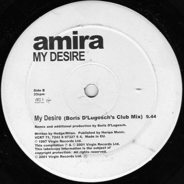 My Desire by Amira - 12", UK. 2001. Electronic/House, UK Garage Very Good (VG) Very Good (VG) - vinyl For Sale in Nottingham. - 3