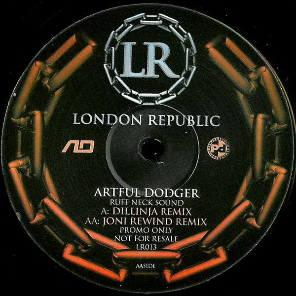 Ruff Neck Sound by Artful Dodger - 12", Promo, UK. 2002. Electronic, Reggae/Drum n Bass, Dancehall Near Mint (NM or M-) Generic vinyl Nottingham.