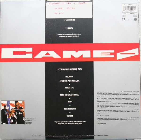 Skin I'm In by Cameo - 12", Single, UK. 1989. Electronic, Funk / Soul/Funk, Disco Very Good (VG) Generic - vinyl For Sale in Nottingham. - 2