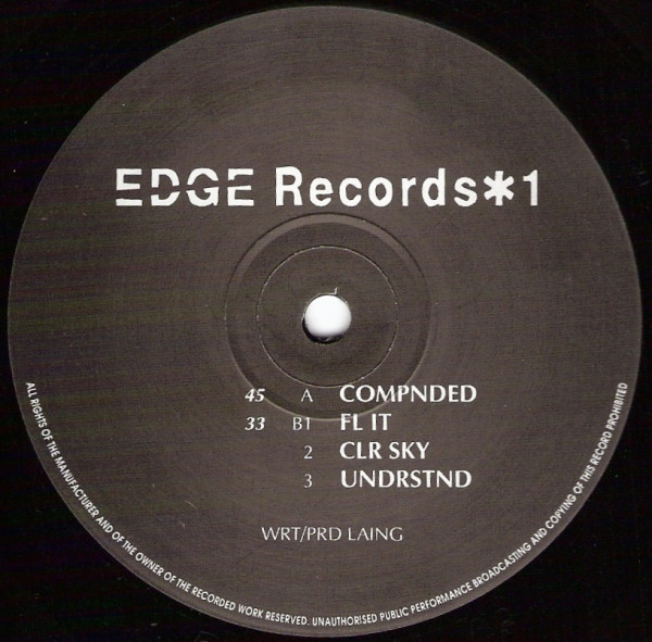 ✱1 by DJ Edge - 12", UK. 1992. Electronic/Hardcore, Techno, Breakbeat, Deep House Very Good Plus (VG+) Generic vinyl Nottingham.
