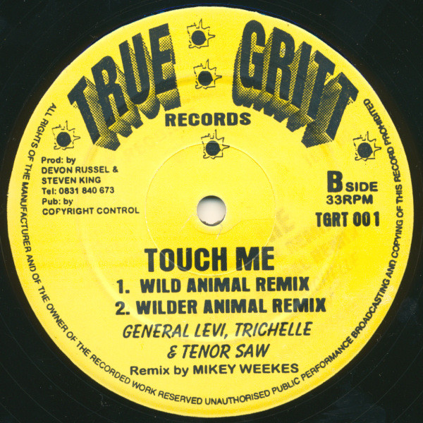 Touch Me (In The Morning) by General Levi*, Trichelle & Tenor Saw - 12", UK. 1994. Electronic/Breakbeat, Jungle Near Mint (NM or M-) Generic - vinyl For Sale in Nottingham. - 2