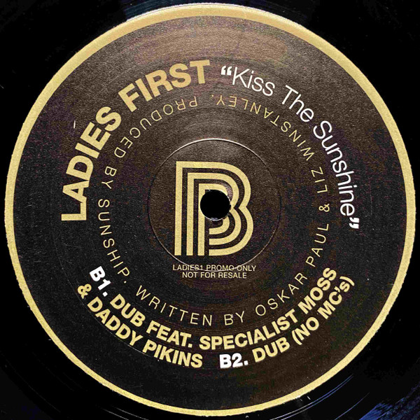 Kiss The Sunshine by Ladies First - 12", Promo, UK. 2001. Electronic/UK Garage Very Good Plus (VG+) Generic - vinyl For Sale in Nottingham. - 3