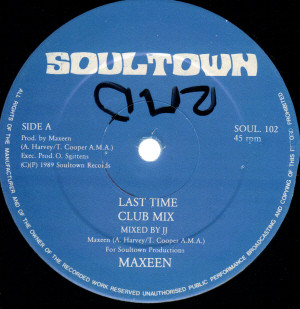 The Last Time by Maxeen - 12", UK. 1989. Funk / Soul/UK Street Soul Very Good Plus (VG+) Very Good Plus (VG+) - vinyl For Sale in Nottingham. - 3