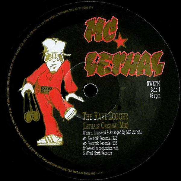The Rave Digger by MC Lethal - 12", UK. 1992. Electronic/Breakbeat, Hardcore Very Good Plus (VG+) Generic - vinyl For Sale in Nottingham. - 3