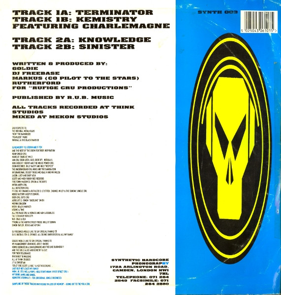 Terminator by Metal Heads* - 12", UK. 1992. Electronic/Breakbeat, Hardcore, Jungle Very Good (VG) Good (G) - vinyl For Sale in Nottingham. - 2