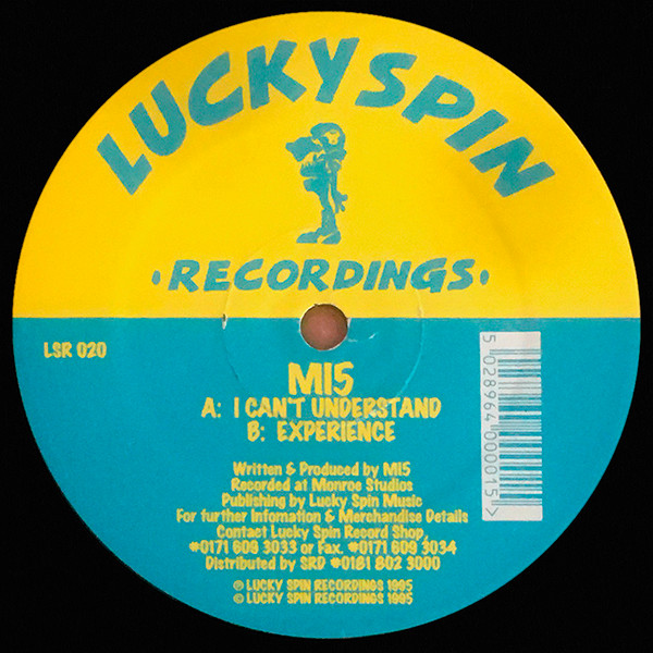 I Can't Understand / Experience by MI5 (3) - 12", UK. 1995. Electronic/Breakbeat, Hardcore, Jungle Near Mint (NM or M-) Generic vinyl Nottingham.