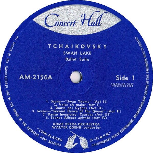 The Sleeping Beauty / Swan Lake by Tchaïkovsky*, Rome Opera Orchestra*, Walter Goehr - LP, UK. 0. Classical/ Very Good Plus (VG+) Near Mint (NM or M-) - vinyl For Sale in Nottingham. - 3