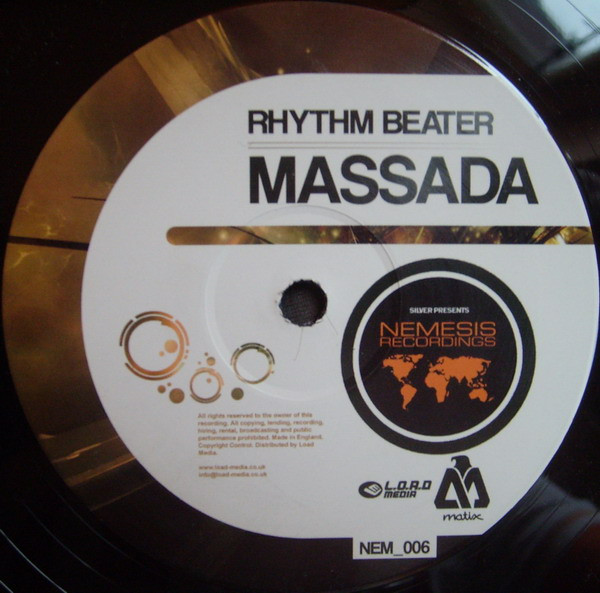 Massada / Skat Rat by Rhythm Beater - 12", UK. 2006. Electronic/Drum n Bass Very Good Plus (VG+) Generic vinyl Nottingham.
