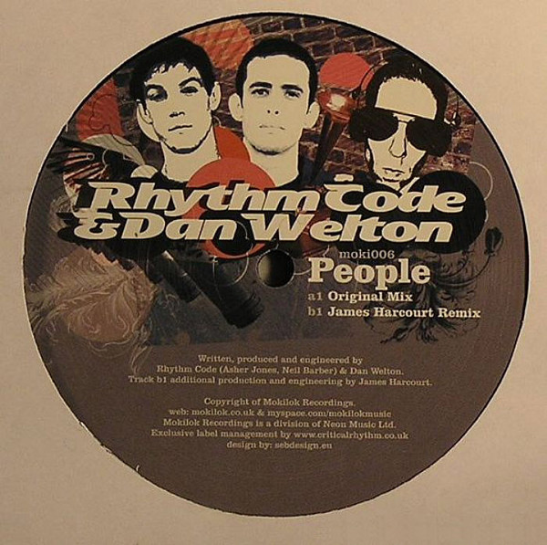 Music People by Rhythm Code & Dan Welton - 12", UK. 2007. Electronic/House, Electro Mint (M) Very Good Plus (VG+) vinyl Nottingham.