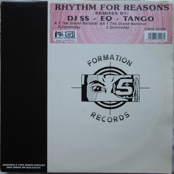 Remixes (By DJ SS, EQ & Tango) by Rhythm For Reasons - 12", UK. 1992. Electronic/Breakbeat, Hardcore Good Plus (G+) Near Mint (NM or M-) vinyl Nottingham.