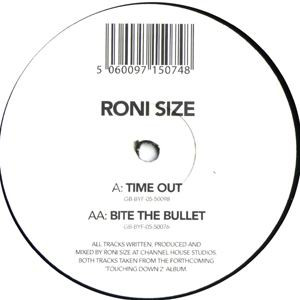Time Out / Bite The Bullet by Roni Size - 12", UK. 2005. Electronic/Drum n Bass Good Plus (G+) Generic vinyl Nottingham.