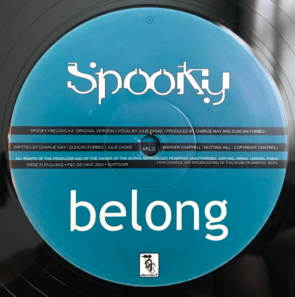 Belong by Spooky - 12", Single, UK. 2002. Electronic/Progressive House, House Mint (M) Mint (M) - vinyl For Sale in Nottingham. - 4