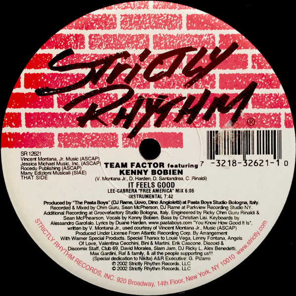 It Feels Good by Team Factor Featuring Kenny Bobien - 12", US. 2002. Electronic/Garage House Very Good Plus (VG+) Very Good Plus (VG+) - vinyl For Sale in Nottingham. - 4