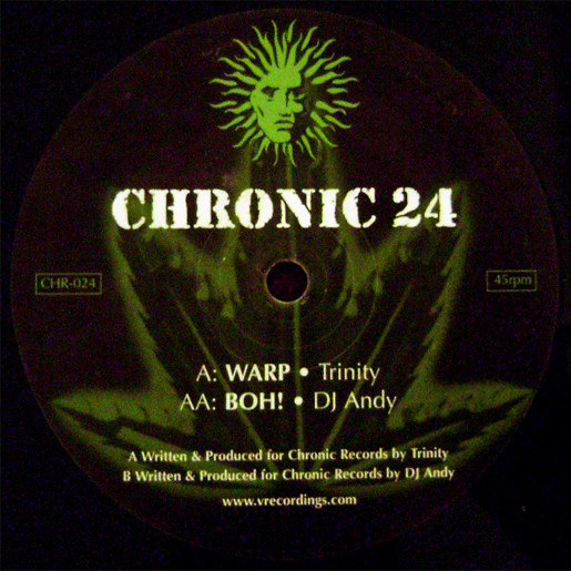Chronic 24 by Trinity / DJ Andy - 12", UK. 2003. Electronic/Drum n Bass Very Good Plus (VG+) Generic vinyl Nottingham.