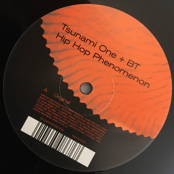 Hip Hop Phenomenon by Tsunami One + BT - 12", S/Sided, UK. 1999. Electronic/Progressive Breaks Very Good Plus (VG+) Very Good Plus (VG+) - vinyl For Sale in Nottingham. - 2