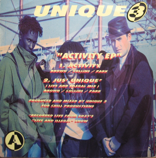 Activity EP by Unique 3 - 12", EP, UK. 1991. Electronic/Dub, Techno Very Good (VG) Very Good (VG) vinyl Nottingham.