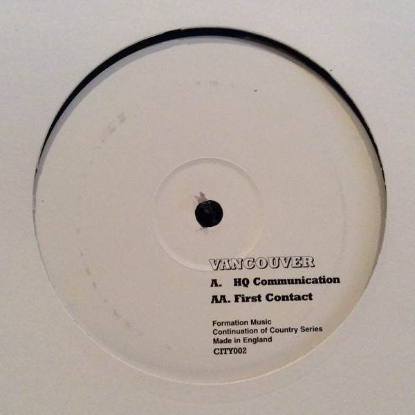 Vancouver by Unknown Artist - 12", UK. 2000. Electronic/Drum n Bass, Jungle Mint (M) Mint (M) - vinyl For Sale in Nottingham. - 2