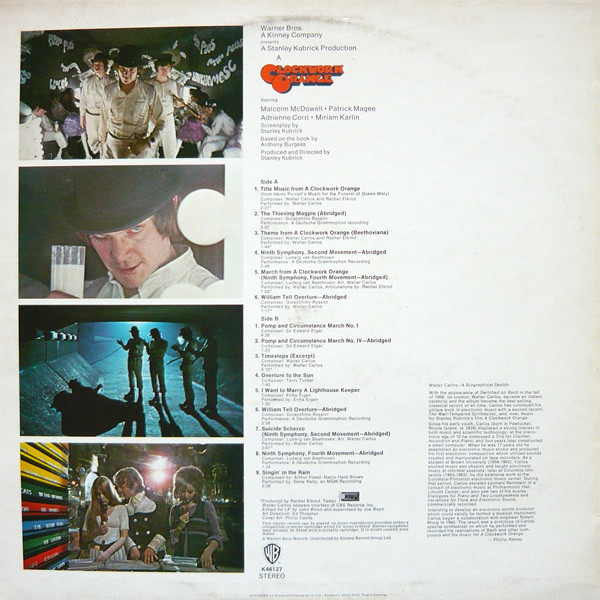 Stanley Kubrick's A Clockwork Orange by Various - LP, Album, RP, UK. 1971. Electronic, Classical, Stage & Screen/Soundtrack, Modern Classical, Experimental, Ambient Near Mint (NM or M-) Near Mint (NM or M-) - vinyl For Sale in Nottingham. - 2
