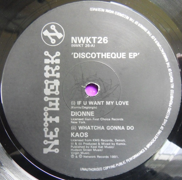 The Discotheque E.P. by Various - 12", EP, UK. 1991. Electronic/Deep House, Garage House Very Good Plus (VG+) Very Good Plus (VG+) - vinyl For Sale in Nottingham. - 2