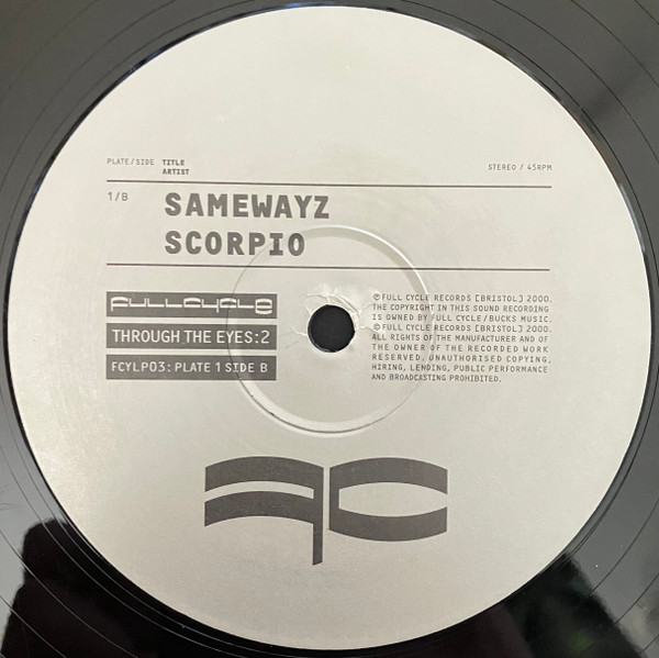 Through The Eyes:2 by Various - 3x12", Comp, UK. 2000. Electronic/Drum n Bass Good Plus (G+) Very Good (VG) - vinyl For Sale in Nottingham. - 6