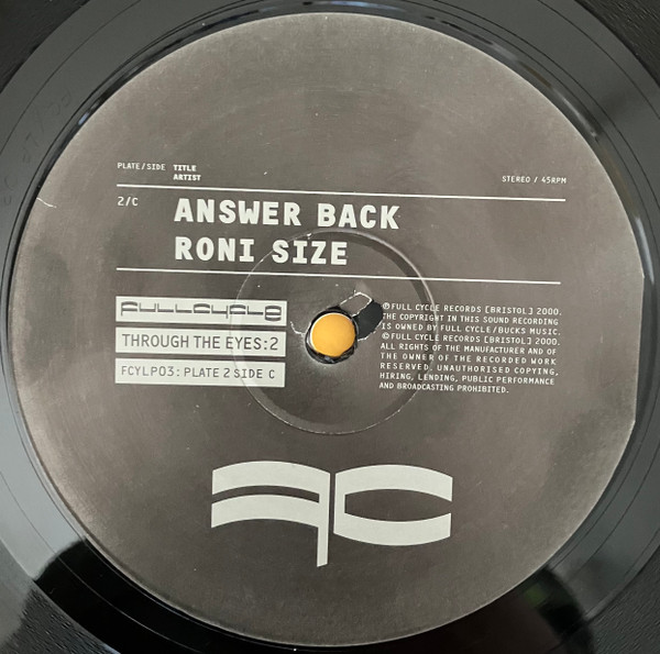 Through The Eyes:2 by Various - 3x12", Comp, UK. 2000. Electronic/Drum n Bass Good Plus (G+) Very Good (VG) - vinyl For Sale in Nottingham. - 9