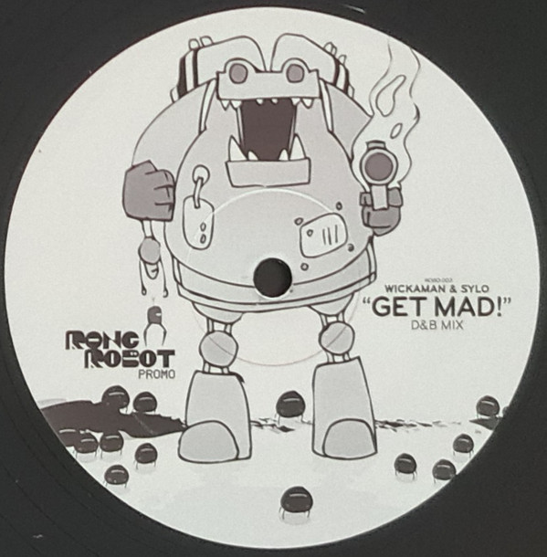 Get Mad! by Wickaman & Sylo - 12", M/Print, Promo, UK. 2009. Electronic/Dubstep, Drum n Bass Very Good Plus (VG+) Generic - vinyl For Sale in Nottingham. - 4