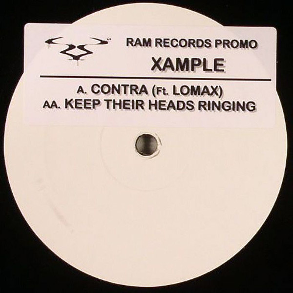 Contra / Keep Their Heads Ringing by Xample - 12", Promo, Sti, UK. 2008. Electronic/Drum n Bass Very Good Plus (VG+) Generic vinyl Nottingham.