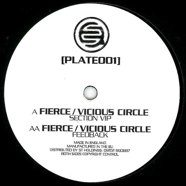 Section VIP / Feedback by Fierce / Vicious Circle - 12", UK. 2011. Electronic/Drum n Bass Near Mint (NM or M-) Very Good Plus (VG+) vinyl Nottingham.