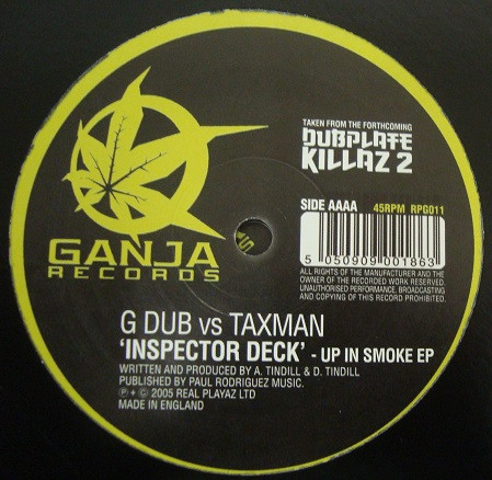 Tink Ya Bad / Inspector Deck by G Dub* - 12", Single, UK. 2005. Electronic/Drum n Bass Very Good (VG) Generic - vinyl For Sale in Nottingham. - 2