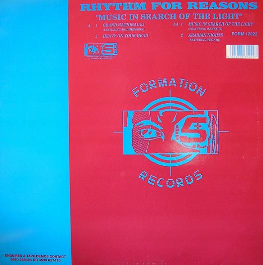 Music In Search Of The Light EP by Rhythm For Reasons - 12", EP, UK. 1993. Electronic/Hardcore, Jungle Very Good Plus (VG+) Very Good Plus (VG+) vinyl Nottingham.