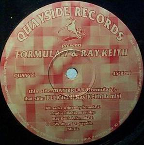 Daybreak / Religion (Ray Keith Remix) by Formula 7 & Ray Keith - 12", UK. 1994. Electronic/Drum n Bass, Jungle Very Good Plus (VG+) Generic - vinyl For Sale in Nottingham. - 2