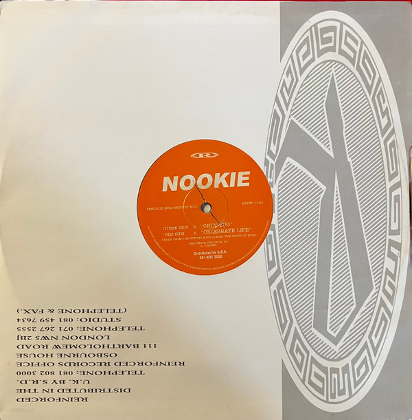 Only You by Nookie - 12", Promo, UK. 1994. Electronic/Drum n Bass, Jungle Very Good Plus (VG+) Very Good Plus (VG+) - vinyl For Sale in Nottingham. - 2
