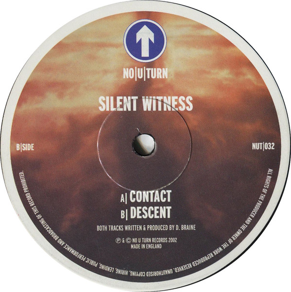 Contact / Descent by Silent Witness - 12", UK. 2002. Electronic/Drum n Bass Very Good Plus (VG+) Generic vinyl Nottingham.
