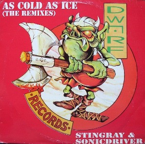 As Cold As Ice (The Remixes) by Stingray & Sonicdriver - 12", Ltd, Netherlands. 1995. Electronic/Hardcore, Gabber, Happy Hardcore Very Good Plus (VG+) Very Good Plus (VG+) vinyl Nottingham.