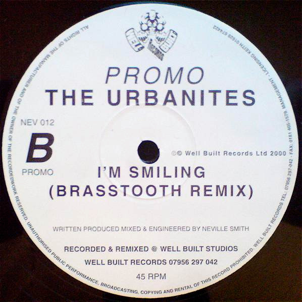 Smiling by The Urbanites - 12", Promo, UK. 2000. Electronic/House, UK Garage Very Good Plus (VG+) Generic - vinyl For Sale in Nottingham. - 2