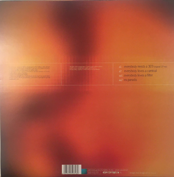 Everybody Needs A 303 by Fatboy Slim - 12", UK. 1997. Electronic/Breakbeat, Big Beat Very Good Plus (VG+) Very Good Plus (VG+) - vinyl For Sale in Nottingham. - 2